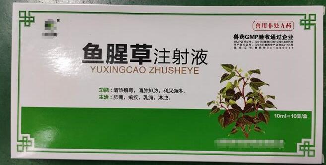 魚腥草注射液，清熱解毒，消腫排膿，利尿通淋，主治:肺癰，痢疾，乳癰，淋濁。